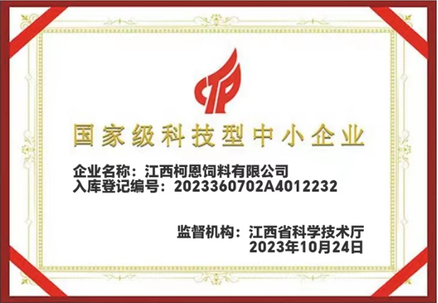 国家级科技型中小企业证书（江西37000cm威尼斯）