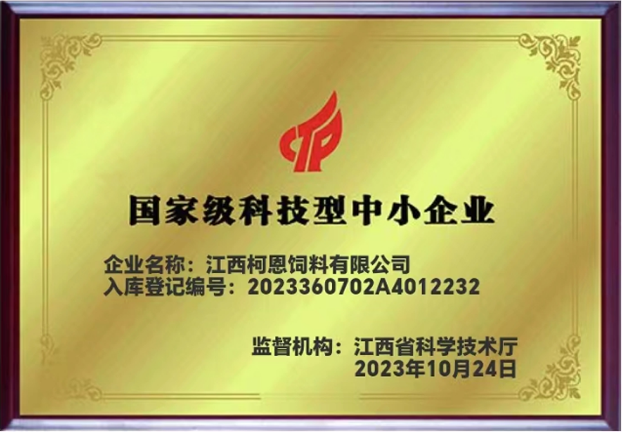国家级科技型中小企业牌匾（江西37000cm威尼斯）